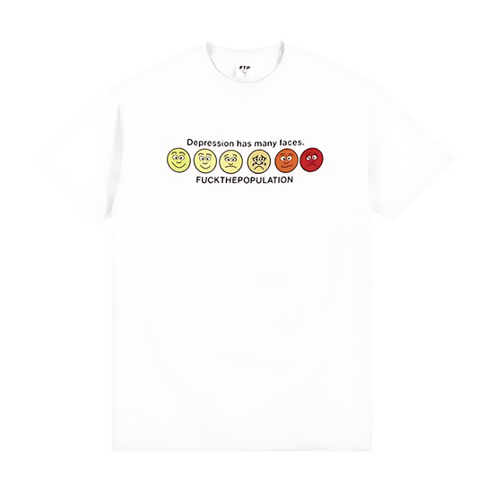 FTP Too Many Face Tee White