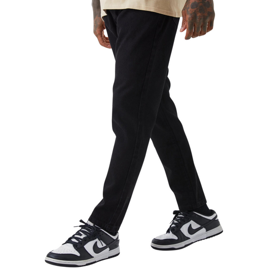 Straight Cut Rigid Jeans Black