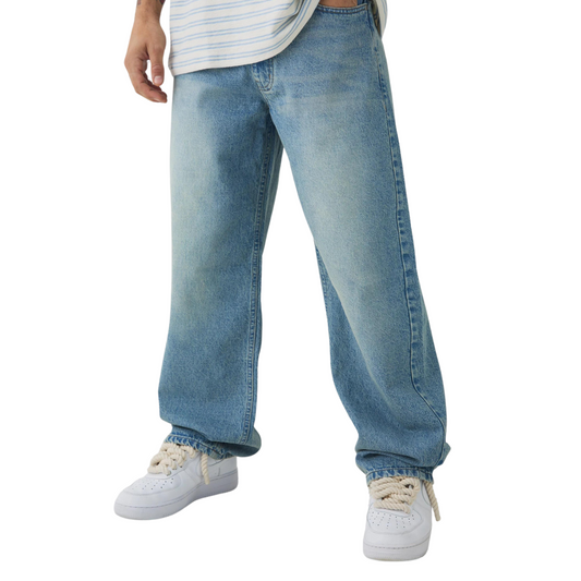 Baggy Rigid Jeans Blue