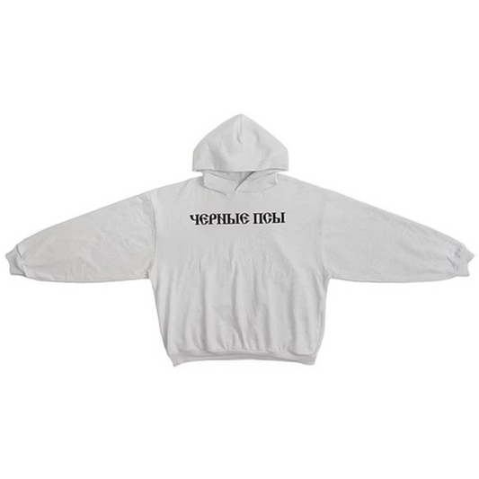 Yzy Gosha Black Dogs Hoodie Heather Grey