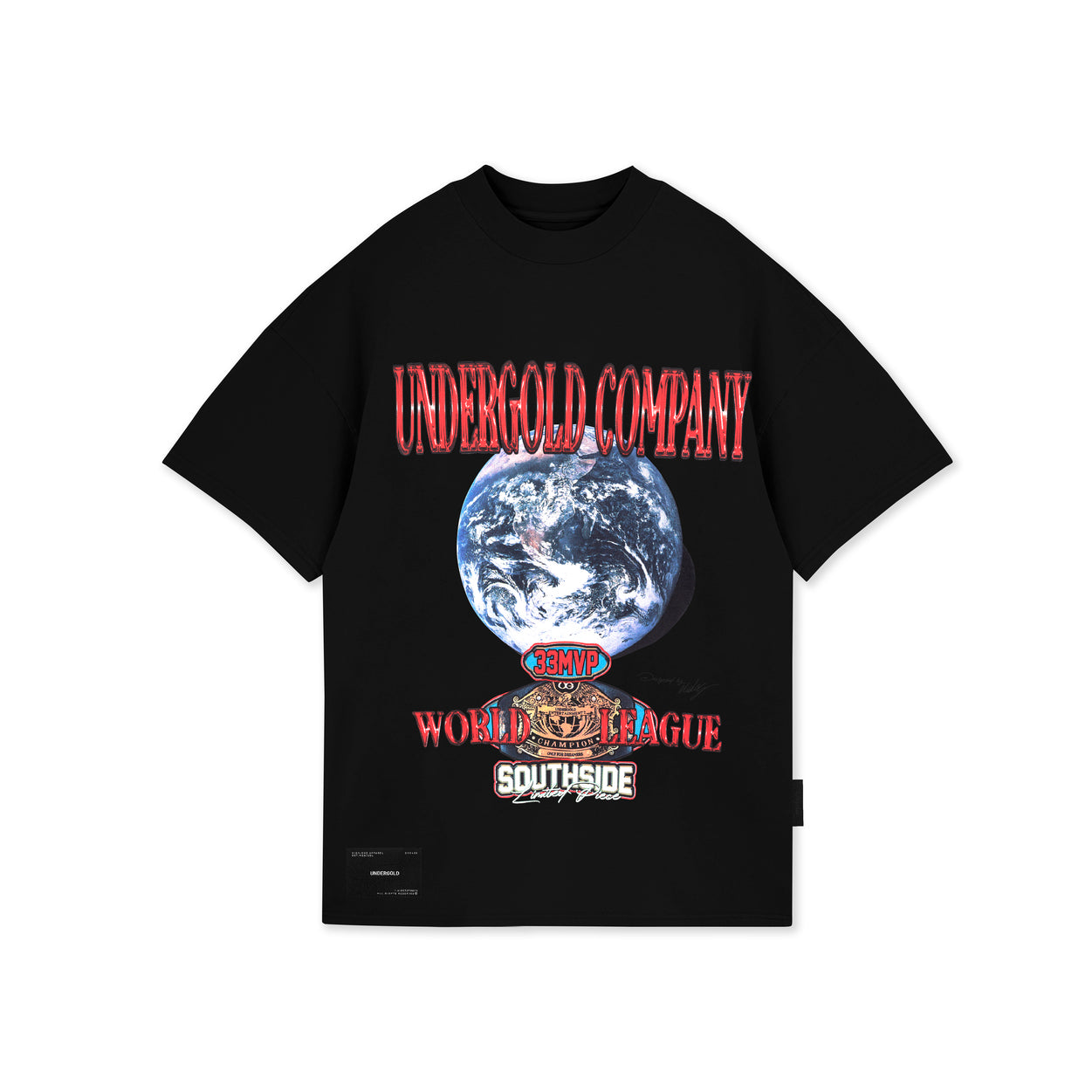 Champions Planet Tee Black