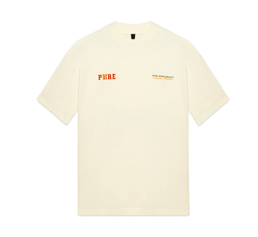 College White Logo tee