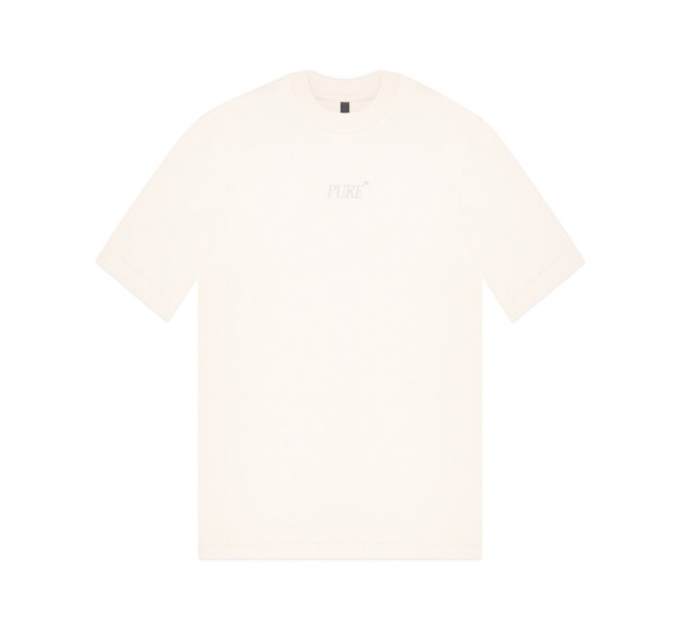 White Logo tee