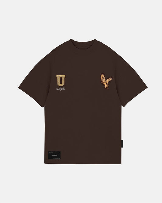 Golden Hills III Embroided tee Brown