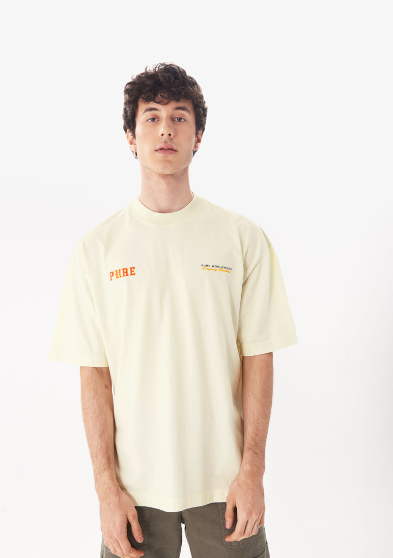 College White Logo tee