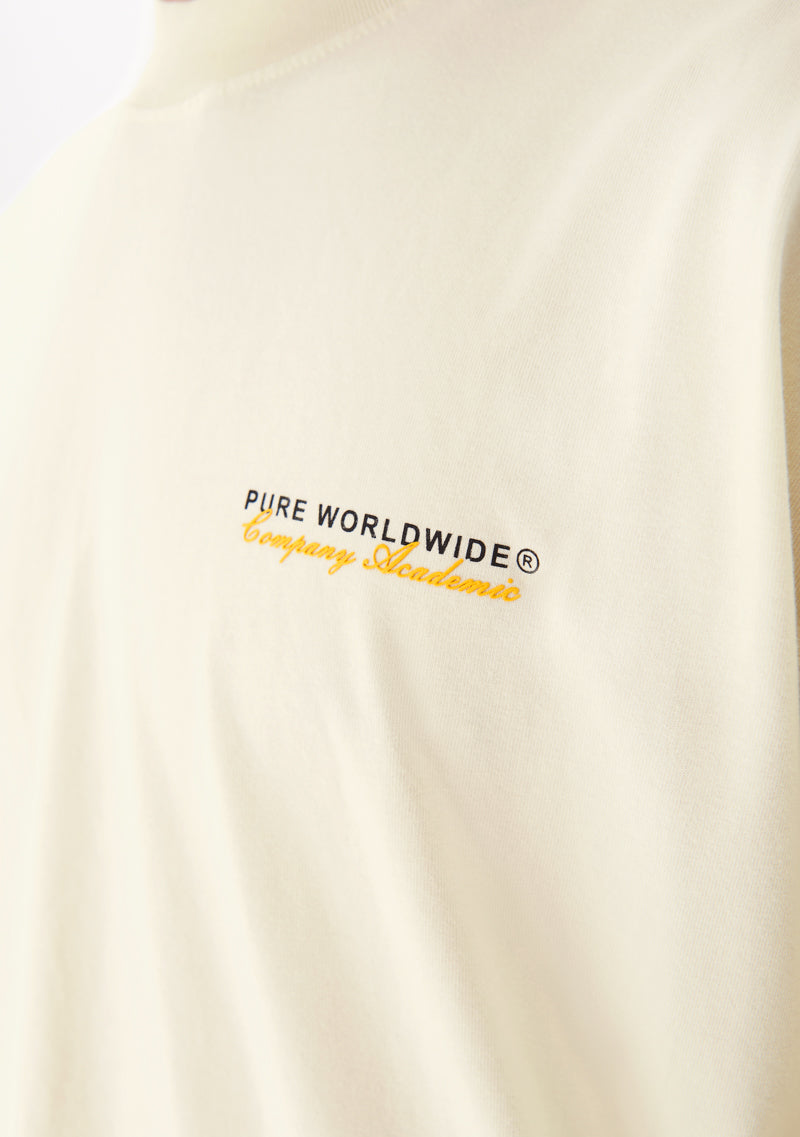 College White Logo tee