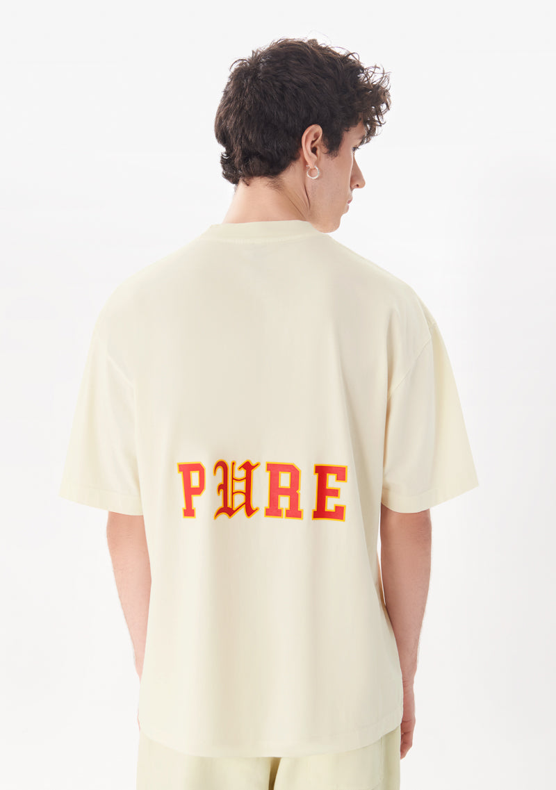 College White Logo tee