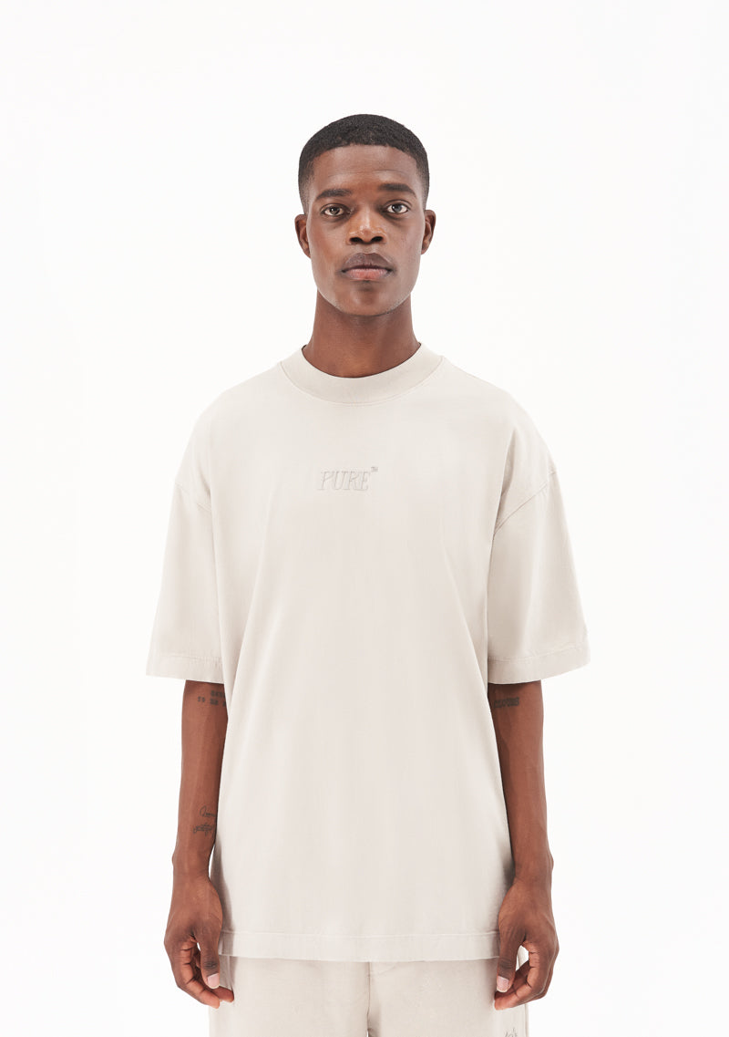 Taupe Logo tee