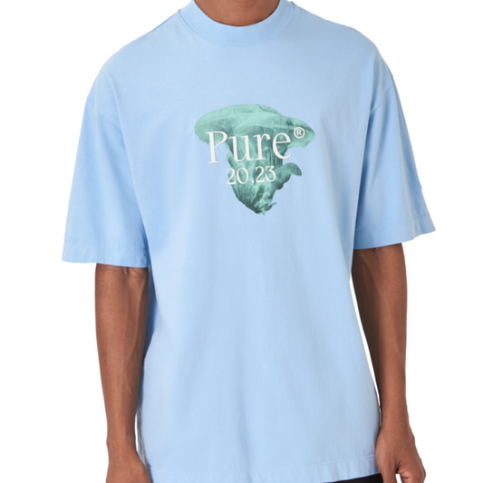 Biology Bonsai tee Light Blue