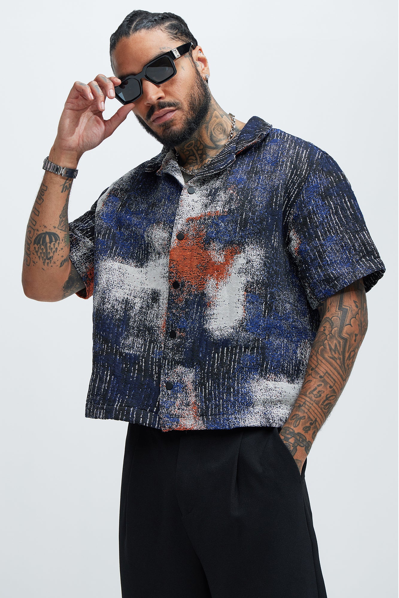 Pollock Tapestry Boxy Shirt